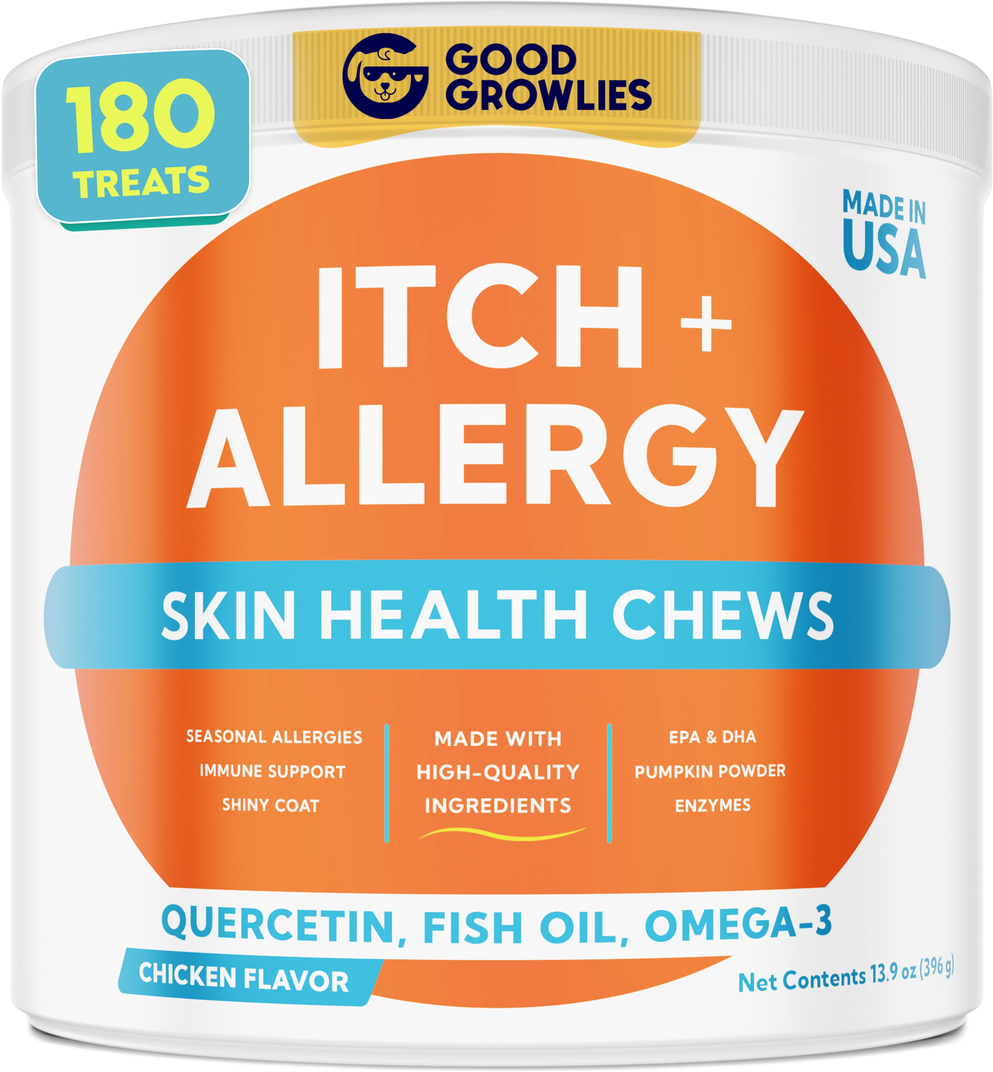 Dog Allergy Relief Chews — Anti-Itch Skin & Coat Supplement