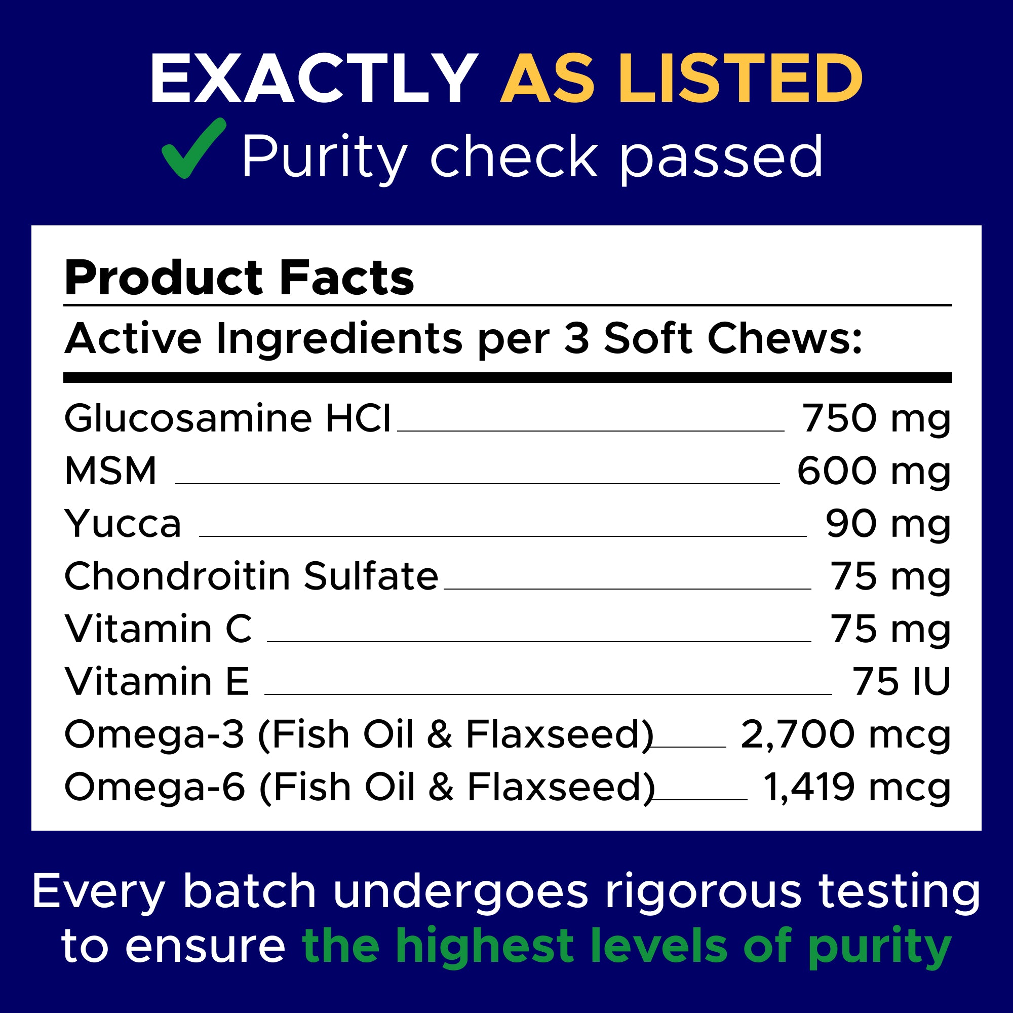 Mobility Glucosamine Treats for Dogs - Advanced Hip & Joint Supplement